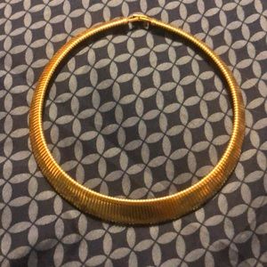 Gold necklace with matching bracelet